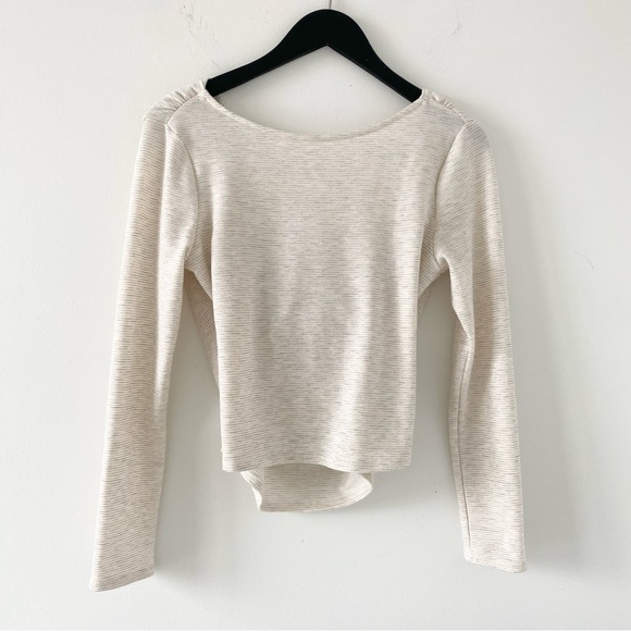 Sadie & Sage Criss Cross Drape Back Top - Picture 2 of 6